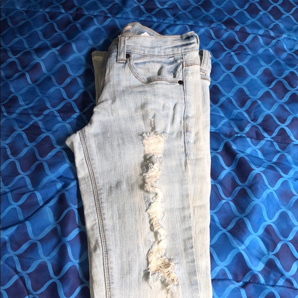 Light blue jeans